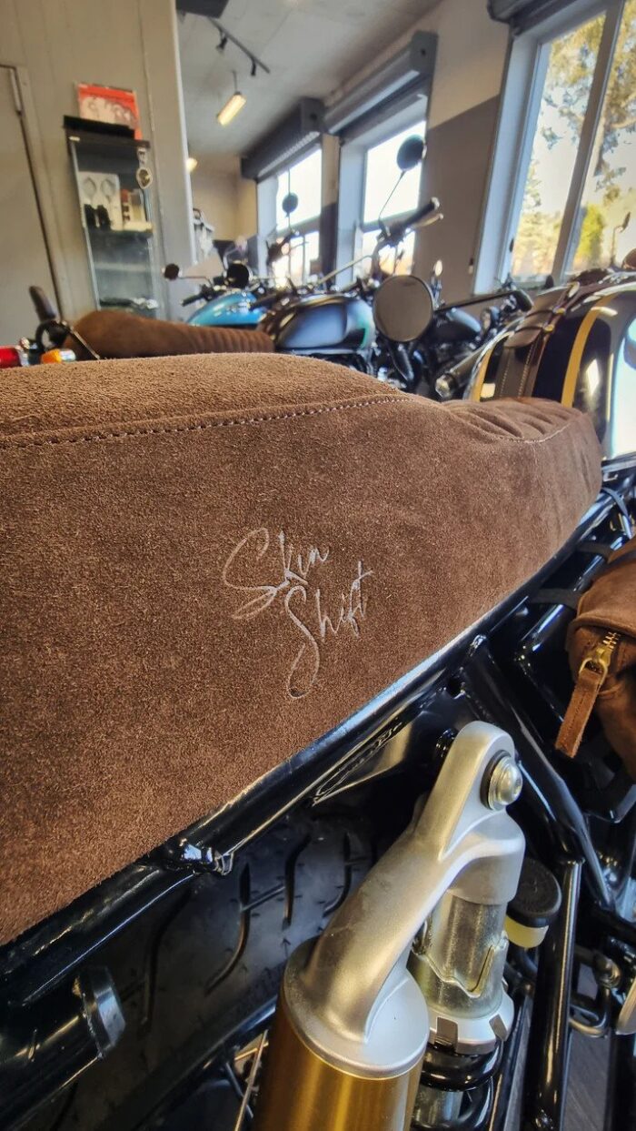 Skin Shift Comfort Seat Cover, Dark Brown - Continental GT 650 - Image 2