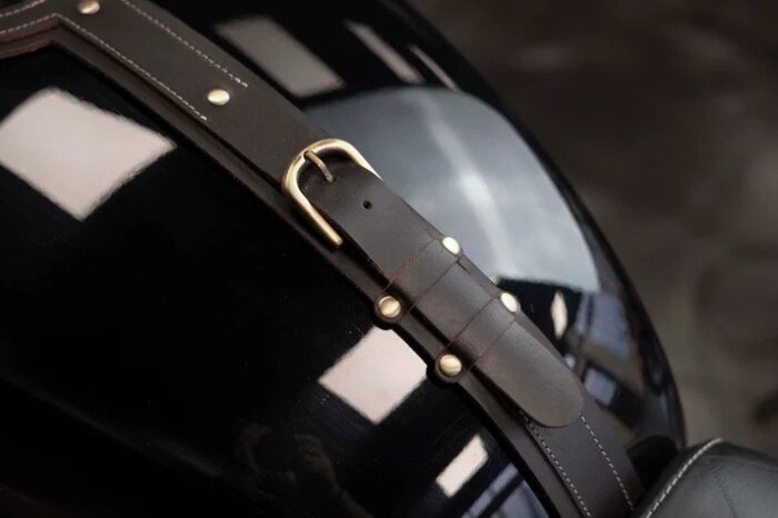 Leather Tank Strap, Dark Brown - INT/GT 650 - Image 2