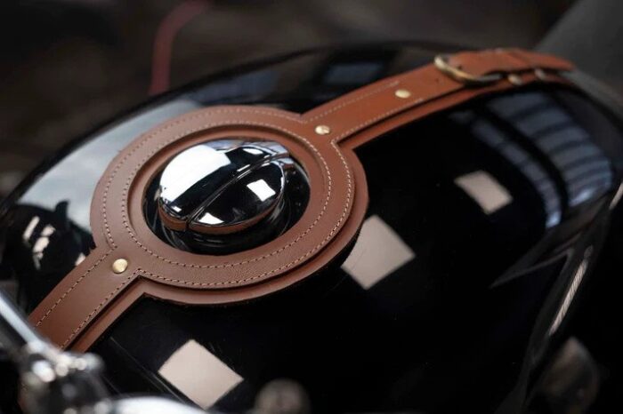 Leather Tank Strap, Camel - INT/GT 650