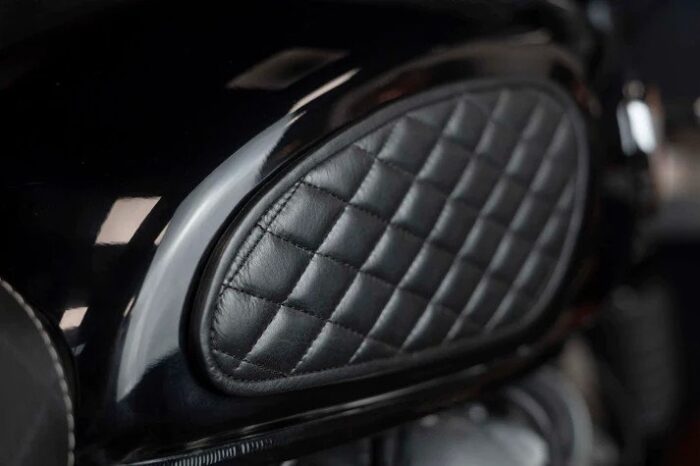 Leather Tank Pads, Black - INT650 - Image 2