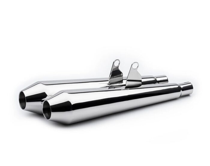 British Customs Predator Exhaust, Slip-Ons - Bonneville SE, Polished