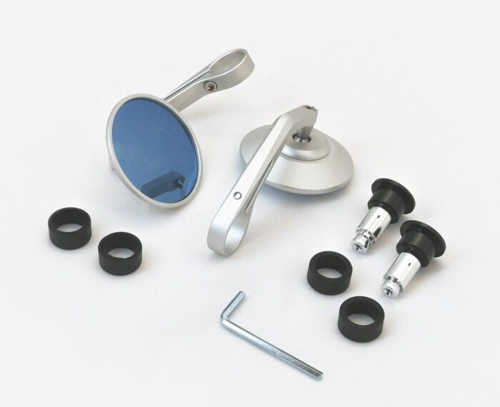 Scrambler 1200XE/XC Clamp-On Bar End Mirrors, Silver