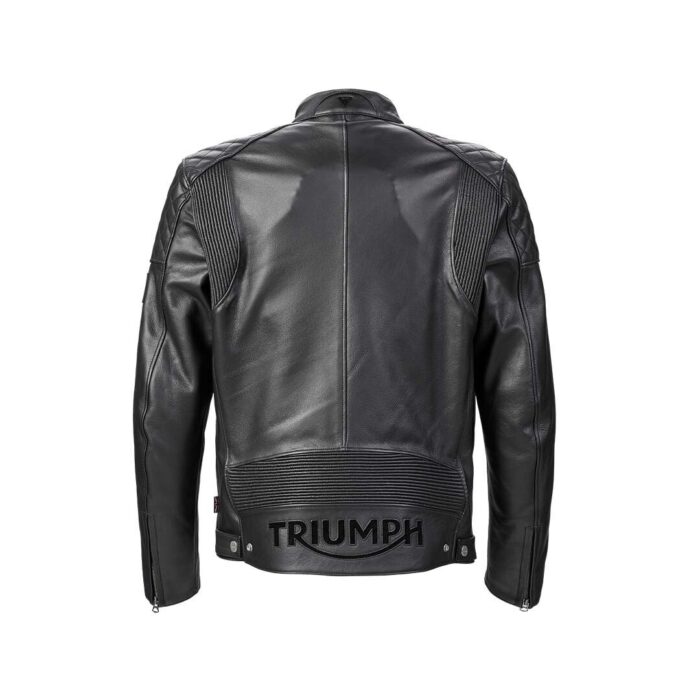 Triumph "Braddan" Leather Jacket, Black - Image 3