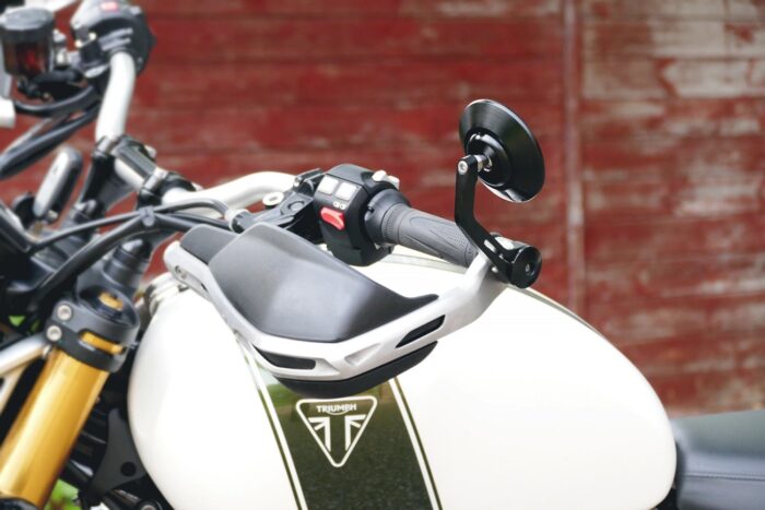 Scrambler 1200XE/XC Clamp-On Bar End Mirrors, Black - Image 2