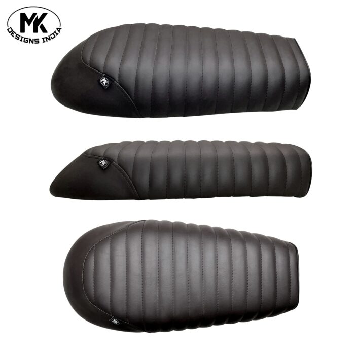Brat Seat, Black with Ribbed Stitching - INT/GT 650