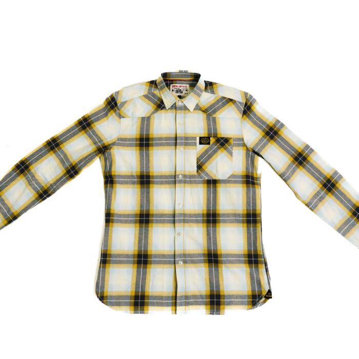 Royal Enfield "Heavy Weight Flannel" Shirt, Light Yellow