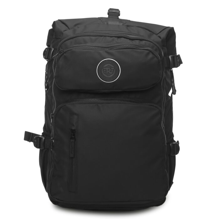 Royal Enfield "Himalayan Roll Top" Backpack, Black