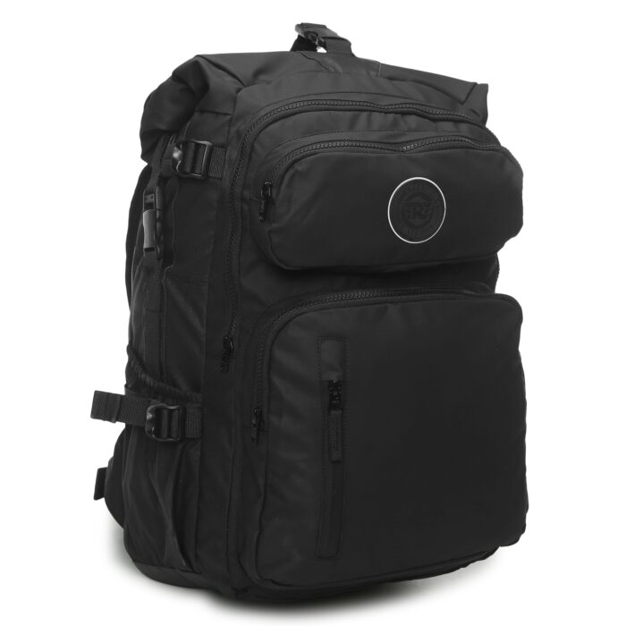 Royal Enfield "Himalayan Roll Top" Backpack, Black - Image 2