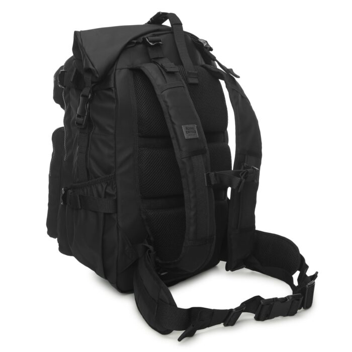 Royal Enfield "Himalayan Roll Top" Backpack, Black - Image 3