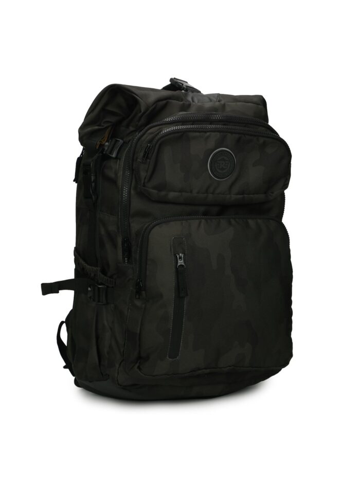 Royal Enfield "Himalayan Roll Top" Backpack, Camo - Image 2