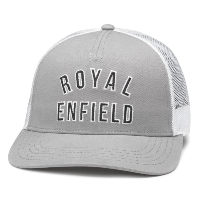Royal Enfield "Shifter" Trucker Cap, Light Grey