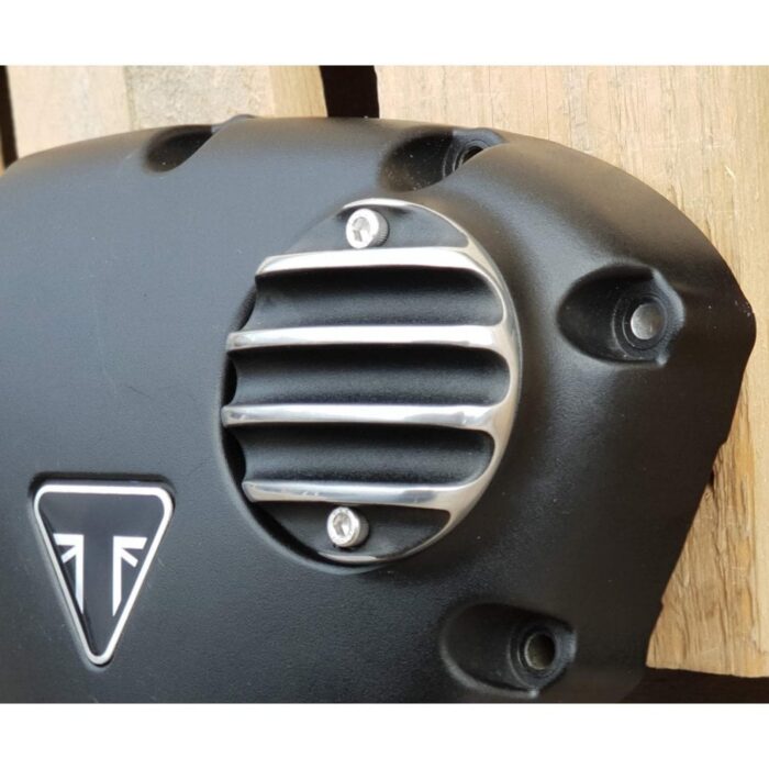 Motone Points/ACG Cover Badge, Black/Polished - Liquid Cooled Twins - Image 3