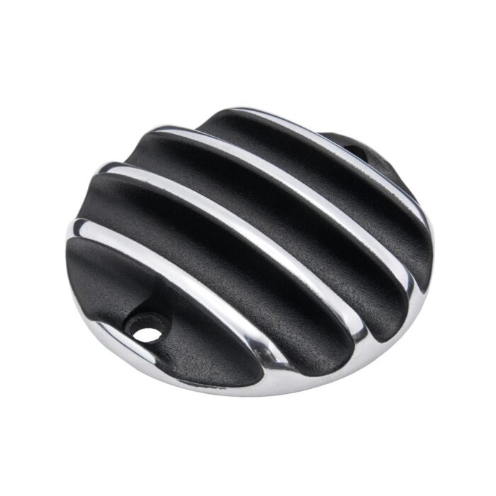 Motone Points/ACG Cover Badge, Black/Polished - Liquid Cooled Twins