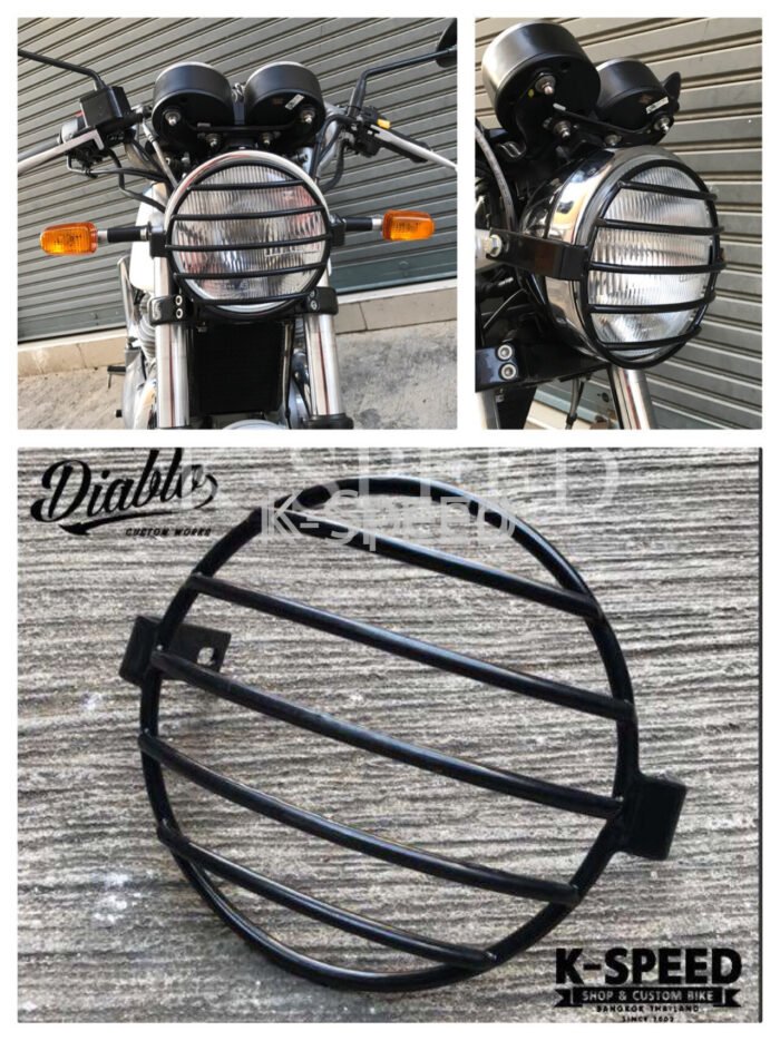 Diabolus Headlight Protector, Bar - INT/GT 650