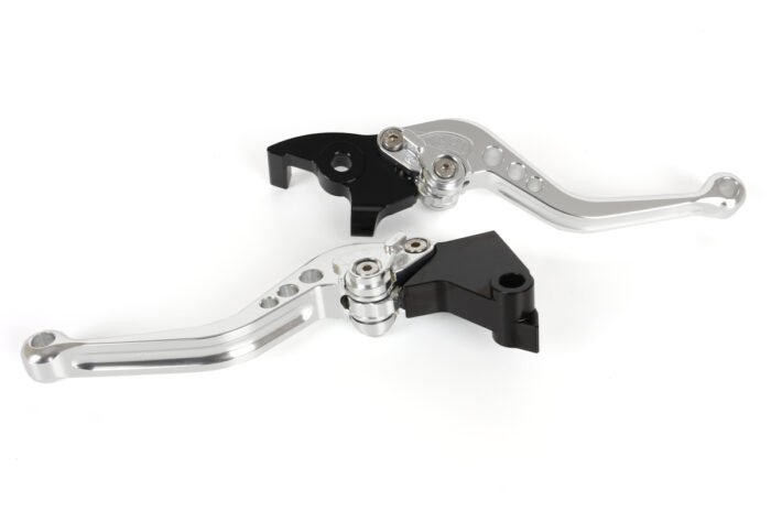 Adjustable Lever Set, Short Silver – INT650/GT 650 (2019-2023), Himalayan (2022+)/Scram 411