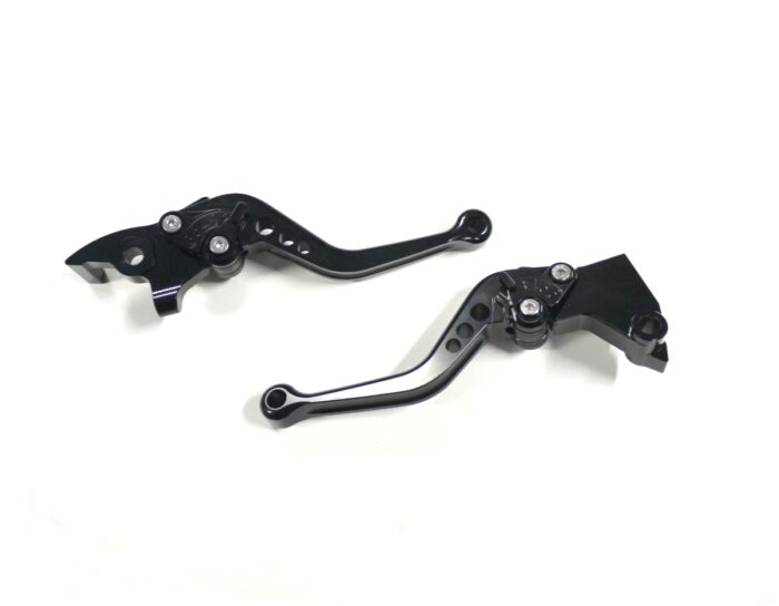 Adjustable Lever Set, Short Black - INT650/GT 650 (2019-2023), Himalayan (2022+)/Scram 411