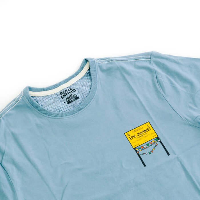 Royal Enfield "Khardung La" Tee, Blue - Image 2