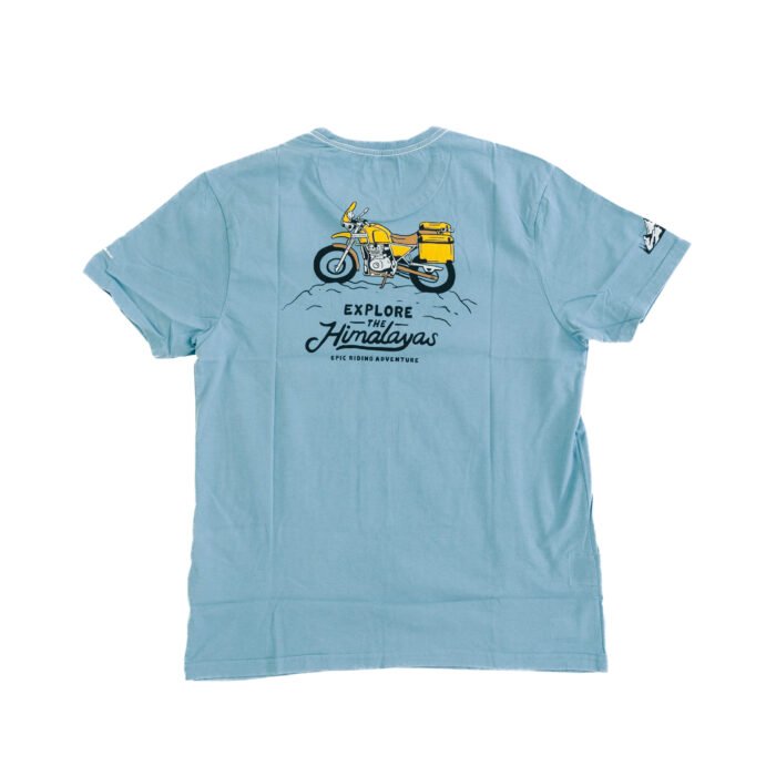Royal Enfield "Khardung La" Tee, Blue - Image 3