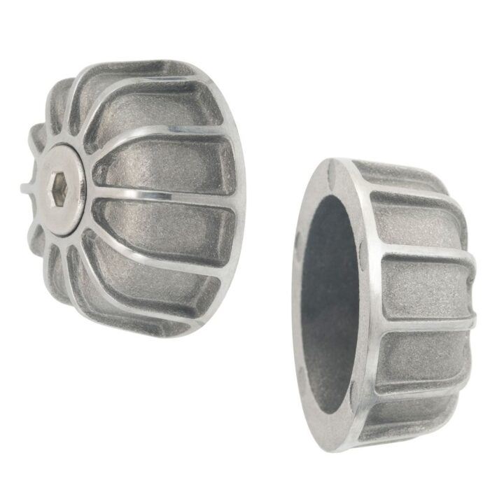 Motone "Gemini" Bar End Finishers, Shot Blast