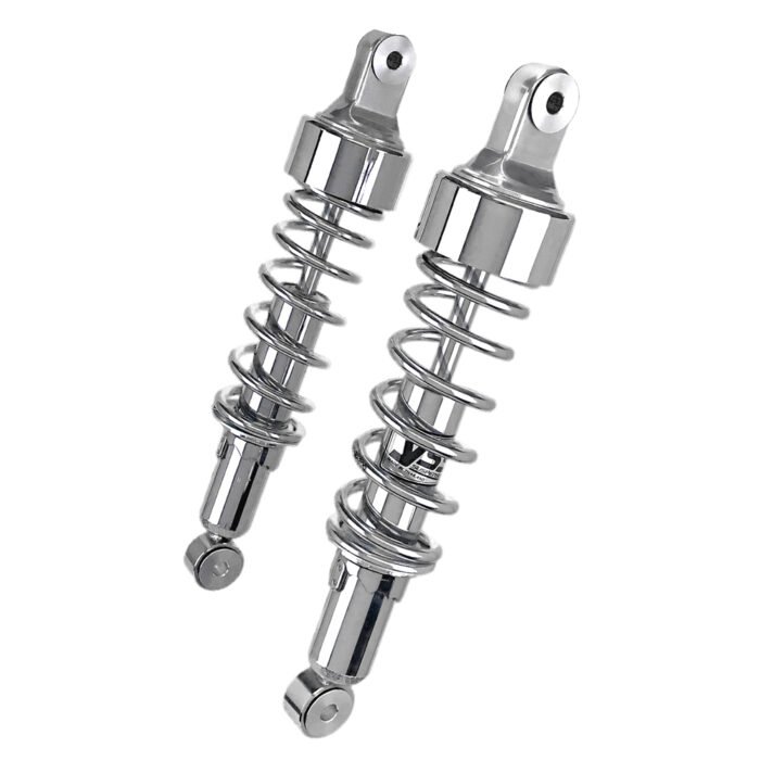 YSS Rear Shocks, Chrome Spring and Shroud, Short - Classic/Meteor 350