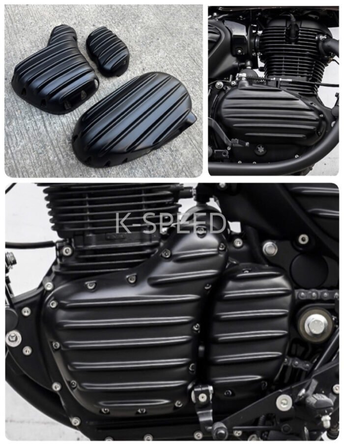 Diabolus Ribbed Engine Covers - Hunter 350 - Image 2