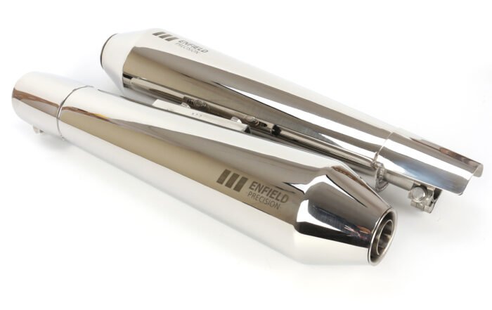 Shorty Silencer Set, Polished Stainless Steel - INT/GT 650