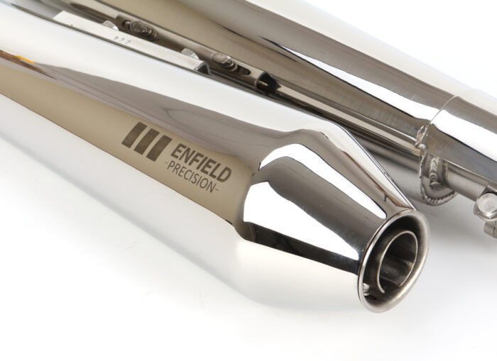 Shorty Silencer Set, Polished Stainless Steel - INT/GT 650 - Image 2