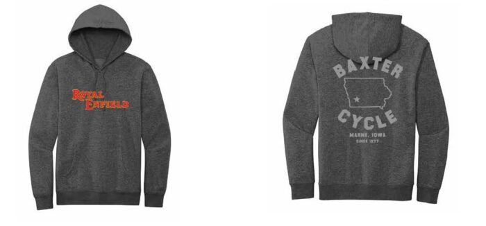 Baxter Cycle "Royal Enfield: Vintage Logo" Hoodie - Image 2
