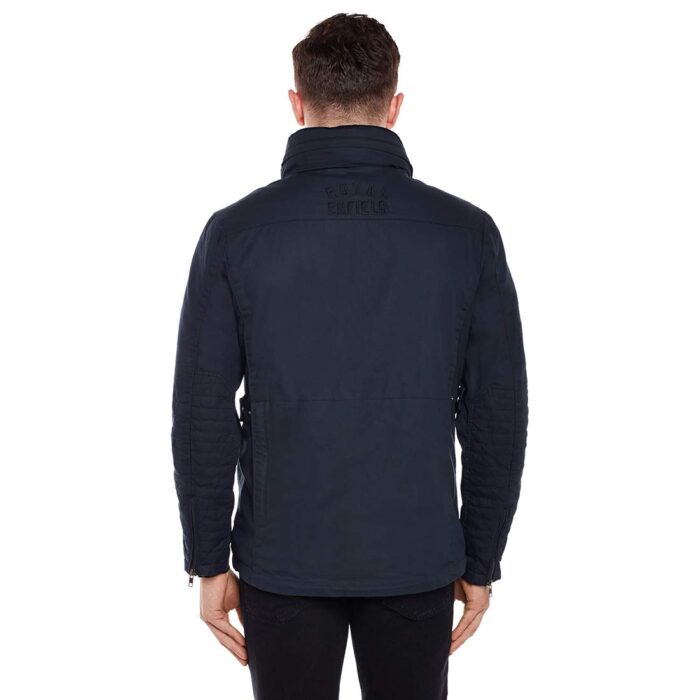Royal Enfield "Ashbey" Hoodie Jacket, Navy - Image 2