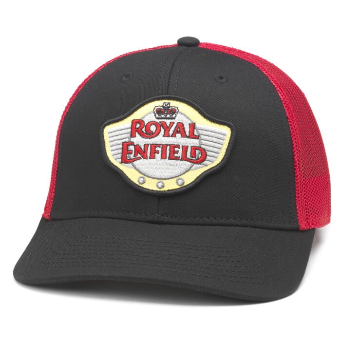 Royal Enfield "Townsend" Trucker Cap, Red/Black
