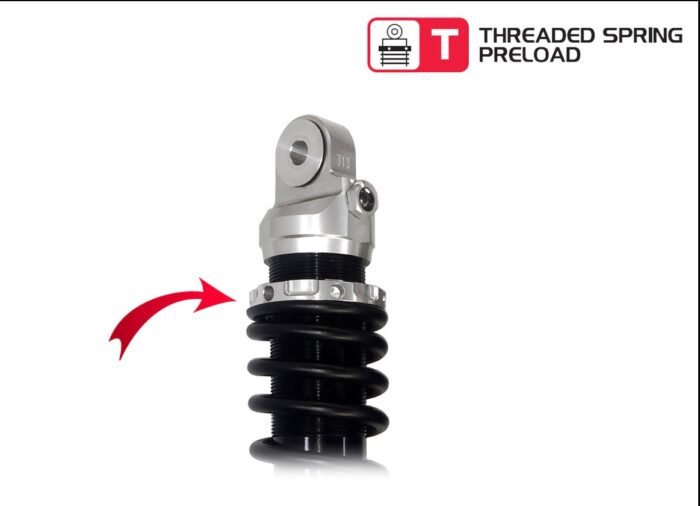 YSS Rear Shocks, Silver Body/Black Spring - INT/GT 650 - Image 3
