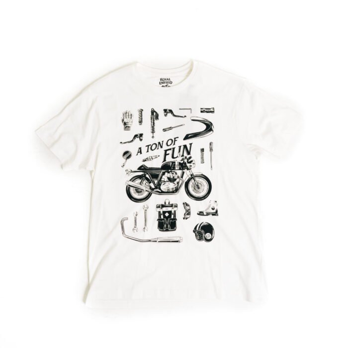 Royal Enfield "Continental GT" Tee, Bright White