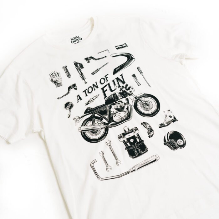 Royal Enfield "Continental GT" Tee, Bright White - Image 2