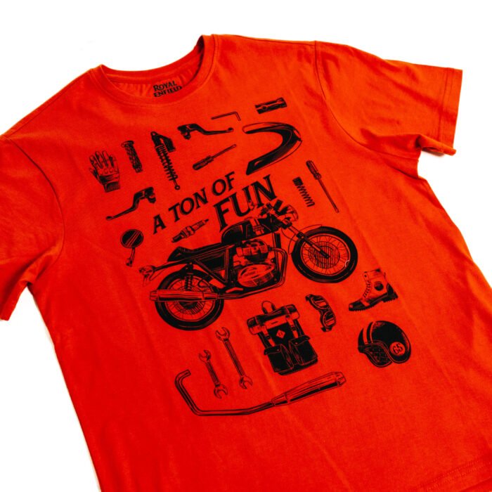 Royal Enfield "Continental GT" Tee, Burnt Ochre - Image 2