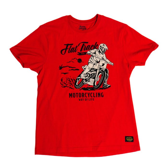 Royal Enfield "Flat Track" Tee, Red