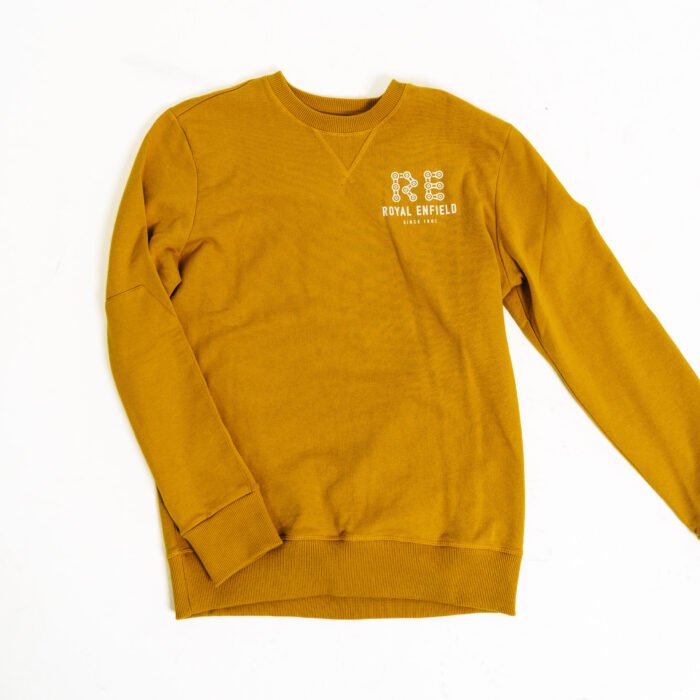 Royal Enfield "Chainlink" Sweatshirt, Mustard