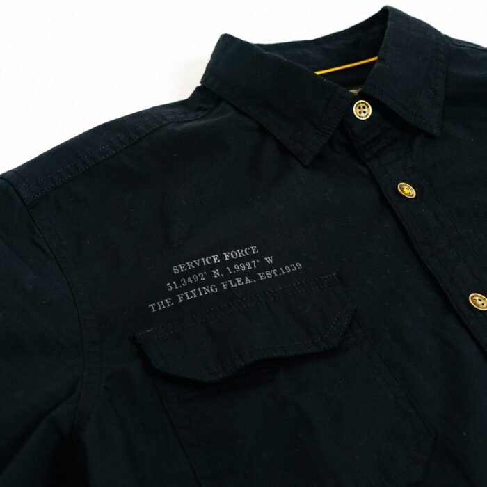 Royal Enfield "Vintage Badge" Shirt, Black - Image 4