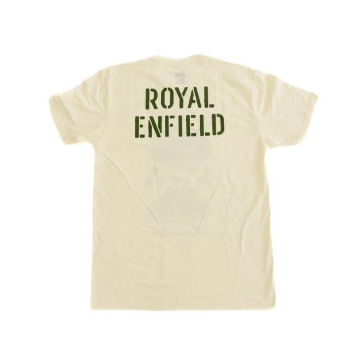 Royal Enfield "Flying Flea" T-shirt, Tan - Image 2