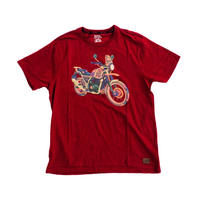 Royal Enfield "Colorful Himalayan" T-shirt, Red