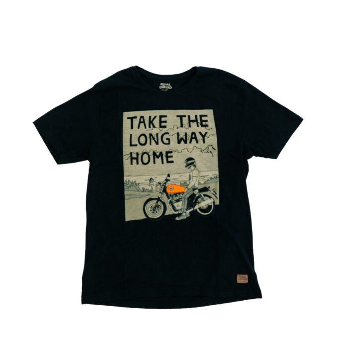 Royal Enfield "Long Way Home" T-shirt, Black