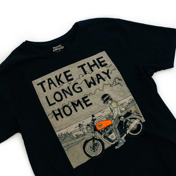 Royal Enfield "Long Way Home" T-shirt, Black - Image 2