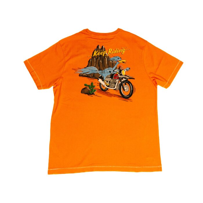Royal Enfield "Keep Riding" Tee, Coral - Image 2