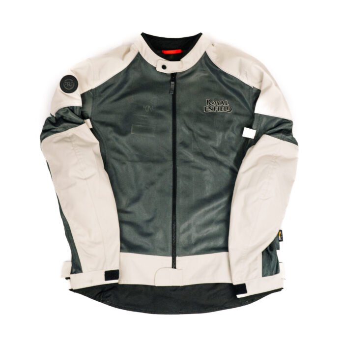Royal Enfield "Streetwind V2" Jacket, Grey/White - Image 2