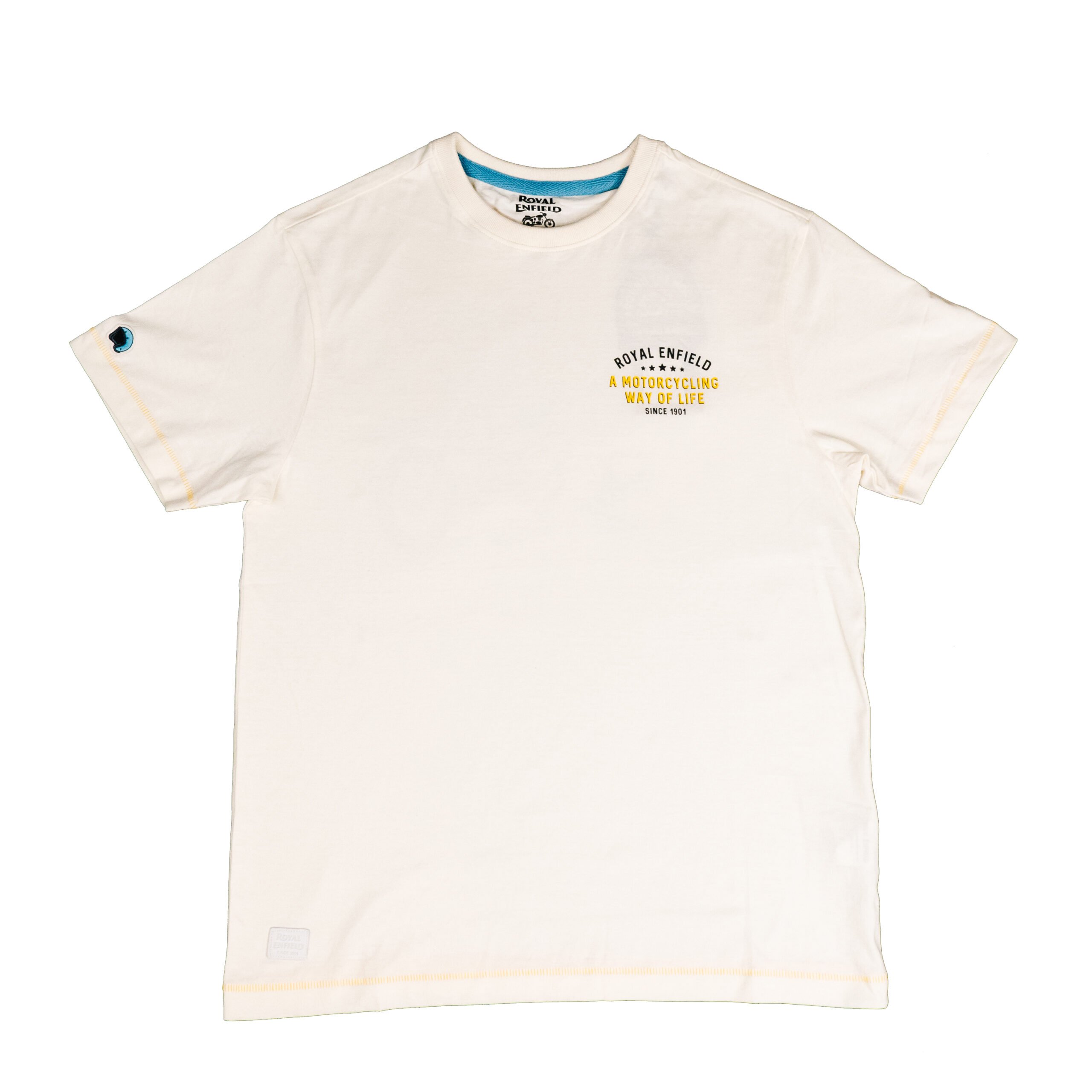 Royal Enfield “Keep Riding” Tee, Natural – Baxter Cycle