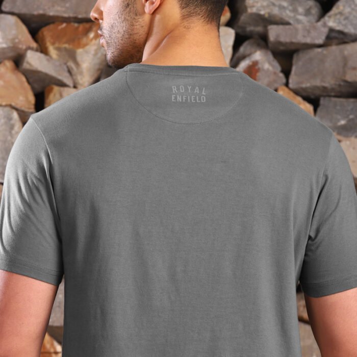 Royal Enfield "MLG Essential" Tee, Grey - Image 3
