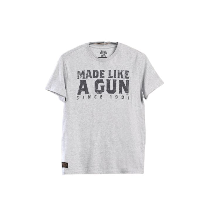 Royal Enfield "Made Like A Gun Core" Tee, Ash
