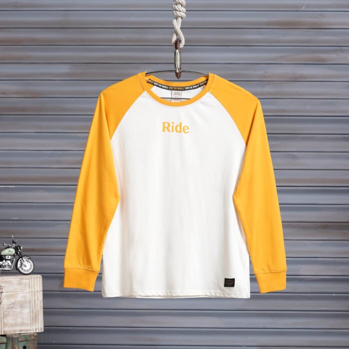 Royal Enfield "Moto Dreams" Women's Long Sleeve Tee, Yellow