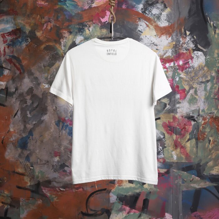 Royal Enfield "Raised Letters" Tee, White - Image 3