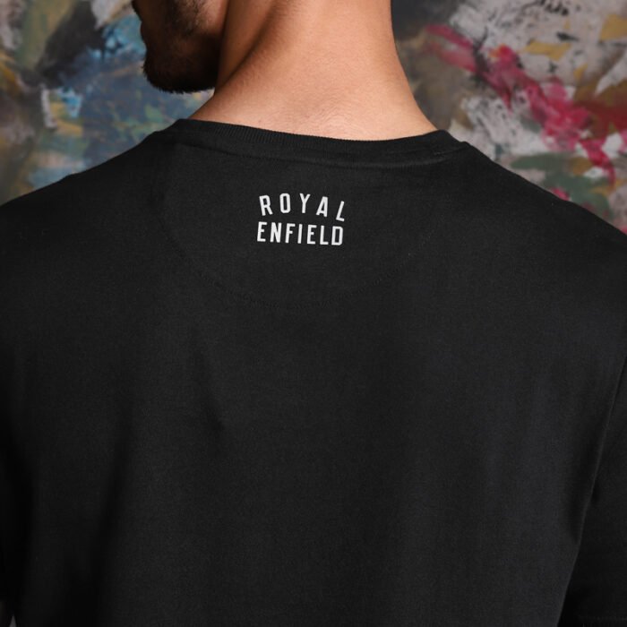 Royal Enfield "Raised Letters" Tee, Black - Image 3