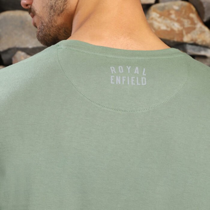 Royal Enfield "MLG Essential" Tee, Green - Image 3
